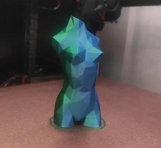 Low Poly Female Torso