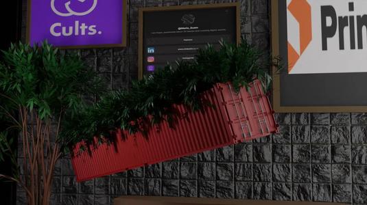 Cargo Container Planter – 3D Printed Industrial Plant Pot