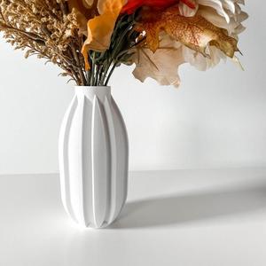 The Akin Vase STL 3D Print File, Digital Download for 3D Printing, Home Decor Vase for Flowers and Plants