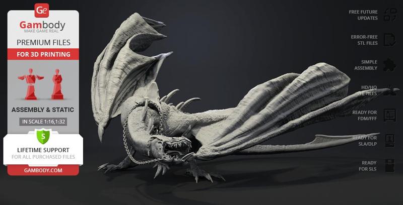 Fell Beast STL files for 3D Printing | Assembly Model