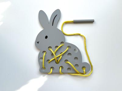 Toddler lacing bunny