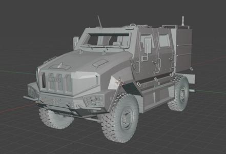 Iveco Manticor Armored Vehicle – 35th Scale 3D print model