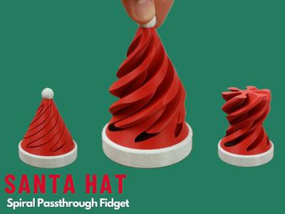 santa-hat-spiral-fidget-small-and-large.3mf