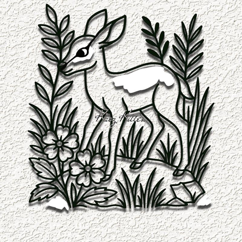 deer meadow wall art home decor