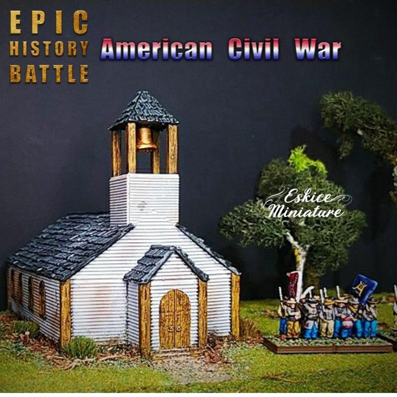 Eglise / Church – Epic History Battle of American Civil War -15mm scale