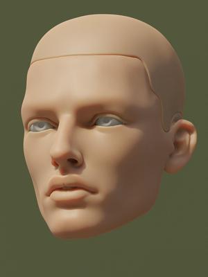 Mars doll Joshua head 3D model