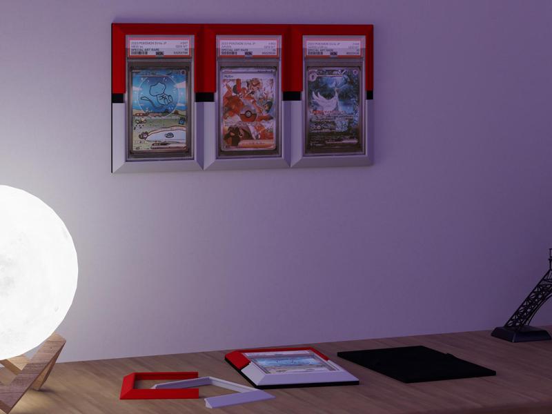 Pokeball PSA Wall Mount Graded Card Display Holder