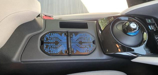 Nissan Leaf cup holder covers