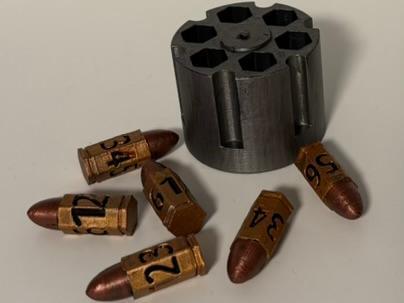 Bullet Dice with Cylinder