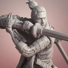 Sekiro 3D Printing Figurine | Assembly