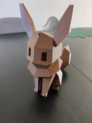 Low poly eevee piggy bank
