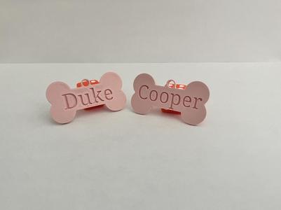 Dog name tag