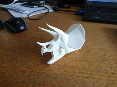 Low Poly Triceratops Skull Flash Hider