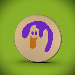 Iconic Cookie Coaster -Ghost