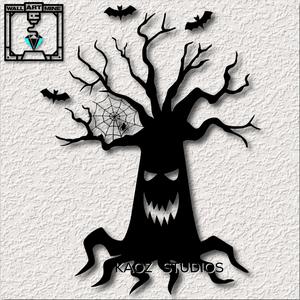 spooky tree wall art bats wall decor spider decoration
