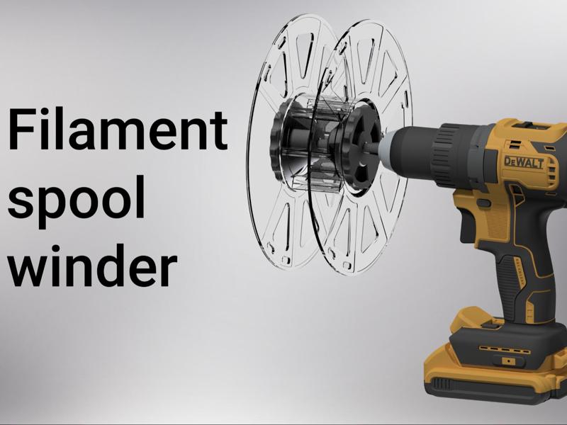 Filament spool winder
