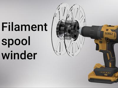 Filament spool winder