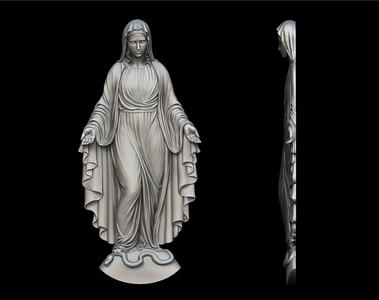 Virgin Mary Full Figure Pendant