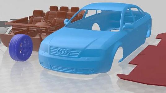 Audi A6 Sedan 1997 Printable Car
