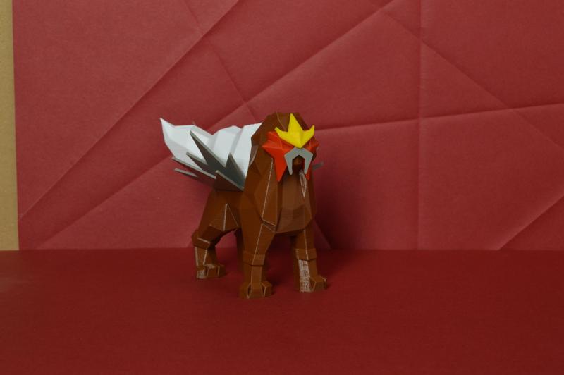 Entei Low Poly