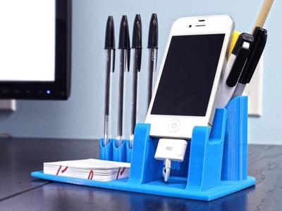 Desktop Organizer with phone stand included