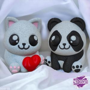Crazy Panda & Cat