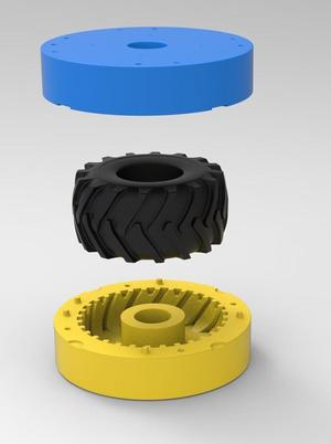 Mold for diecast Timberjack tire Scale