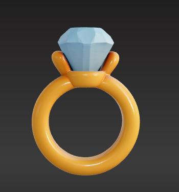 Cartoon Diamond Ring