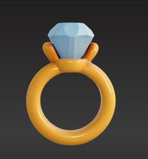 Cartoon Diamond Ring