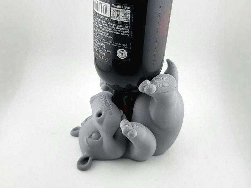 Hippo wine bottle holder Easter drunk hippo