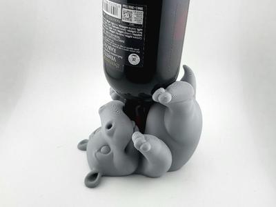 Hippo wine bottle holder Easter drunk hippo