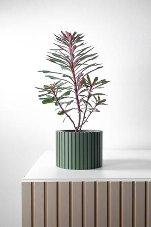 The Zelno Planter Pot with Drainage | Tray & Stand Included | Modern and Unique Home Decor for Plants and Succulents  | STL File