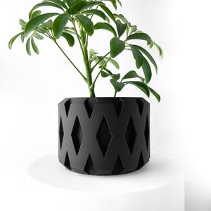 The Rano Planter Pot with Drainage | Tray & Stand Included | Modern and Unique Home Decor for Plants and Succulents  | STL File