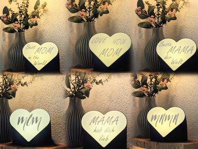 Mother’s Day Lighted Heart Display – Mom – Mama