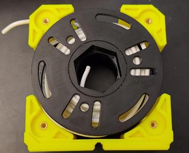 Gridfinity Cable Spool Holder – Heatset Inserts