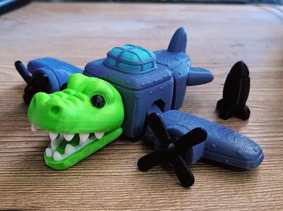 Bombardiro Crocodilo Articulated toy