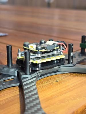 Gorilla-mount to 20x20 M2 mount adapter for ESC/stack   
