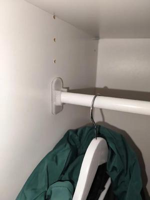 Cabinet hanger rod bracket   
