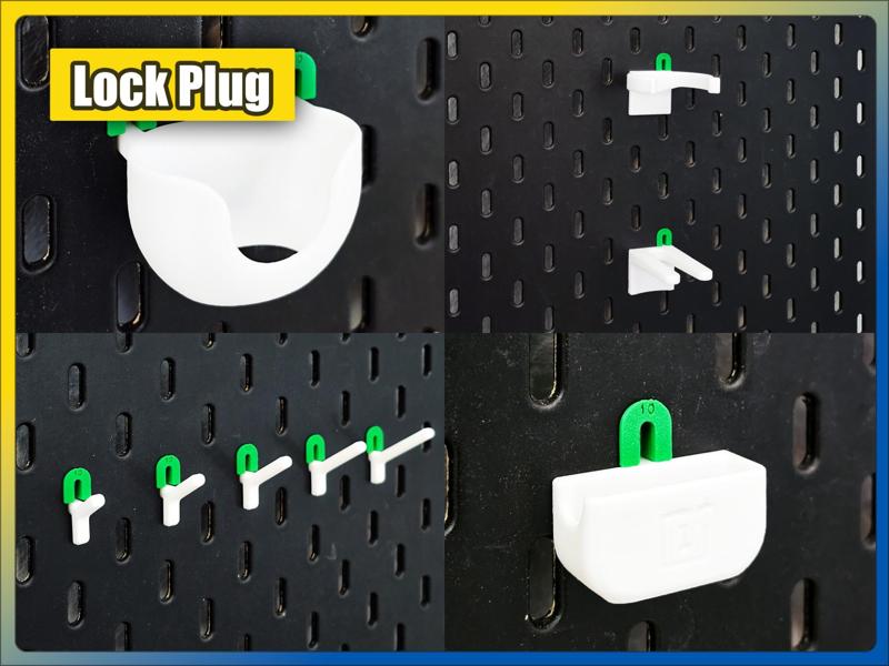IKEA Skadis Lock Plug