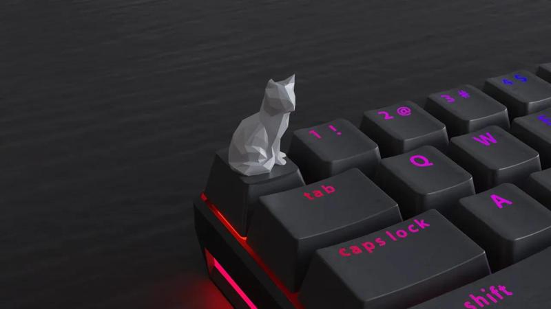 Keycap Low Poly Cat