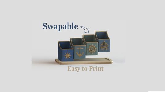 Captain’s Cache ~ Desktop Organizer