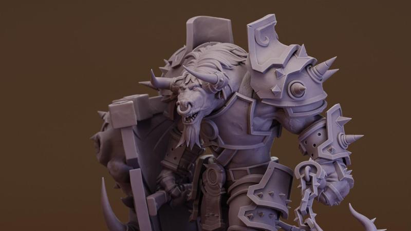 Tauren Warrior  –  World of Warcraft