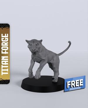 Panther – With Free Dragon  – 5e DnD Inspired for RPG and Wargamers