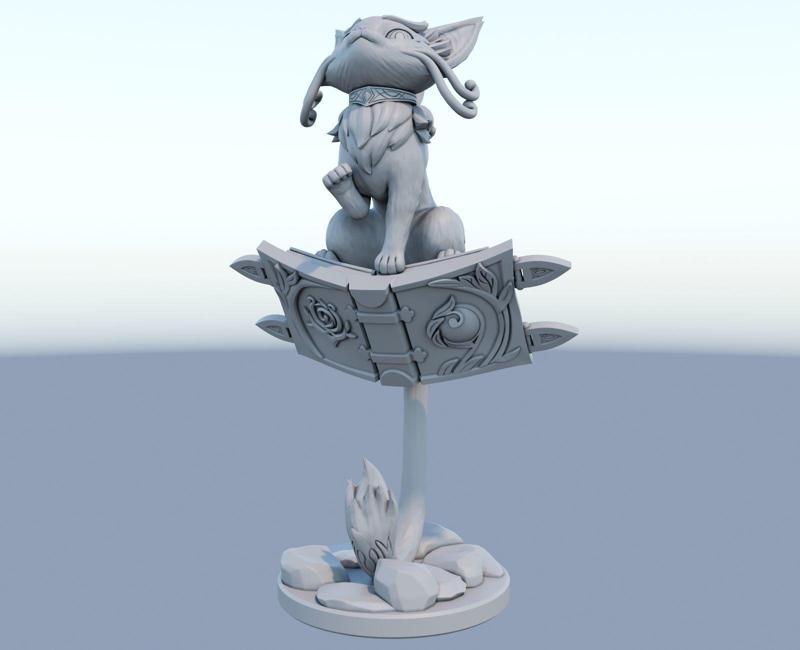 yuumi 3D Print Model from League of Legends