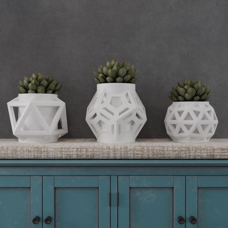 3d printing stl files of planters collection for 3d printer