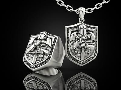 Collection Knight Ring and Pendant