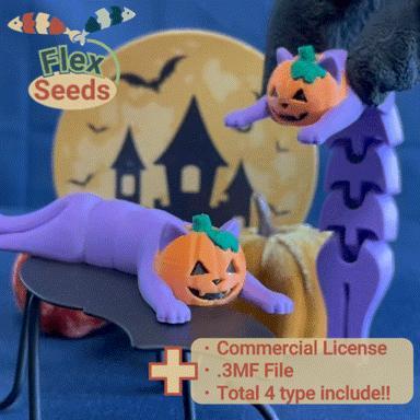 Flexi Pumpkin Cat Mark-Ⅱ (Print-in-place)