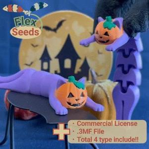 Flexi Pumpkin Cat Mark-Ⅱ (Print-in-place)