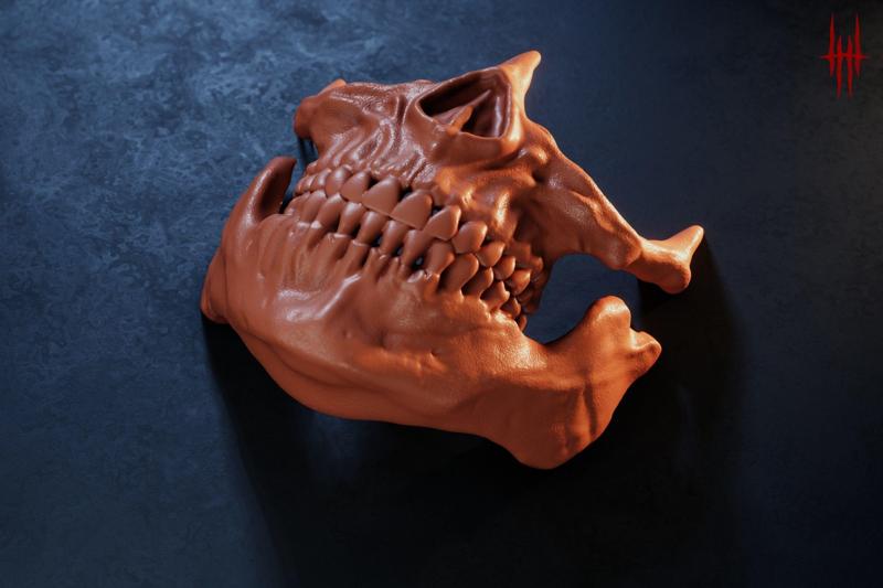 Golden Skull Mask – Inspired by Higgs from Death Stranding