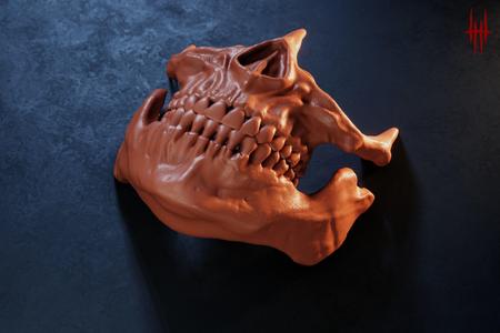 Golden Skull Mask – Inspired by Higgs from Death Stranding